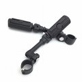 Xkh- Motorcycle Black Long Angled Adjustable Peg Mounting Kit With Skull Foot Compatible Honda Goldwing Vtx1300 Shadow Valkyrie