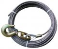 Usa3i Winch Cable 3 8 X 50 Eips Iwrc Steel Core With 3 Ton Swivel Hook For Rollback Wrecker Car Hauler Carrier More 
