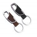 Heavy Duty Leather Key Chain For Men And Women Upscale Car Keychain With Detachable Valet Ring Quick Release Hook 2 Pack Black 