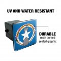 Northern Mariana Islands Us Territory Flag Tow Trailer Hitch Cover Plug Insert