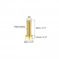 Uxcell Brass Hex Bolts M5x18mm 30pcs Fully Thread Grade 4 8 Solid Hexagon Head Bolt Machine Screws For Machinery