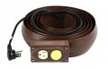 Electriduct Lay Flat Electrical Power Extension Cord Cover Cable Protector 6ft Brown