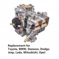 Universal Carburetor 19830 202 38x38 2 Barrel Replacement For Vw Ford Daewoo Dodge Jeep Lada Mitsubishi Opel Toyota 428 Weber