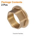 2pcs Faucet Nut Fixed Base Id 1 18 X H 0 67 Copper Fixing Tap Fastener Assembly For Kitchen And Bathroom