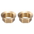 2pcs Faucet Nut Fixed Base Id 1 18 X H 0 67 Copper Fixing Tap Fastener Assembly For Kitchen And Bathroom 