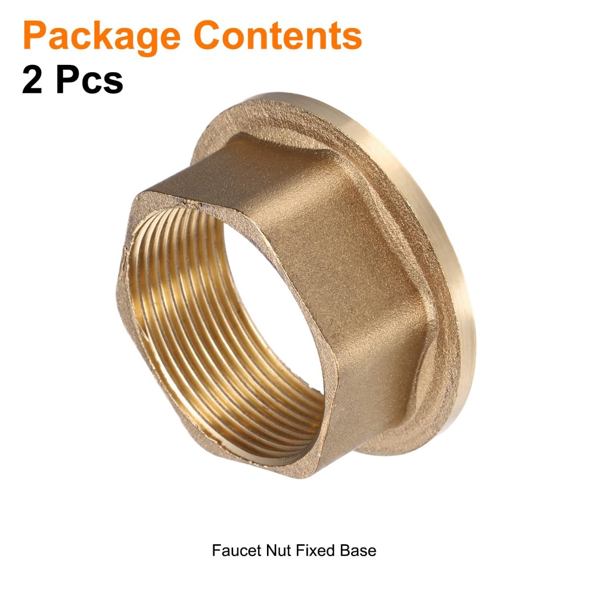 2pcs Faucet Nut Fixed Base Id 1 18 X H 0 67 Copper Fixing Tap Fastener Assembly For Kitchen And Bathroom