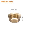 2pcs Faucet Nut Fixed Base Id 1 18 X H 0 67 Copper Fixing Tap Fastener Assembly For Kitchen And Bathroom
