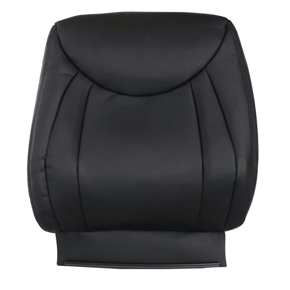 Front Driver Side Top Back Replacement Seat Cover Black Perforated Microfiber Leather For Lexus Ls430 2001 2002 2003 2004 2005