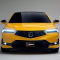 Ipick Image For Acura A-spec Dual Logo In 3d On Black Stainless Steel License Plate