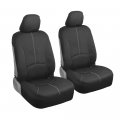 Motor Trend Spillguard Waterproof Car Seat Covers Front And Rear Full Set Gray Stitch A Neoprene Protectors With Extended Bench