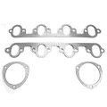 Aluminum Exhaust Manifold Header Gasket Set Compatible With 68-78 Ford Big Block Bbc V8 Engine