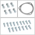 Aluminum Exhaust Manifold Header Gasket Set Compatible With 68-78 Ford Big Block Bbc V8 Engine