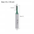 Uxcell Router Bit 1 4 Shank 8 Cutting Dia Single Straight Flute Carbide For Woodworking Carpentry Milling Cutter Tool Green