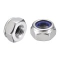 25pcs M10 X 1 5 Nylon Insert Hex Lock Nuts 316 Stainless Steel Self-locking Stop Nut For Industrial Construction Fasteners 