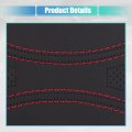 Uxcell Hand Sewn Steering Wheel Cover Red Stitch With Needle Thread Universal Fit 14 6-15 2 Inch 37-38 5cm Dia For Car Truck