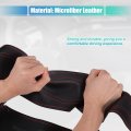 Uxcell Hand Sewn Steering Wheel Cover Red Stitch With Needle Thread Universal Fit 14 6-15 2 Inch 37-38 5cm Dia For Car Truck