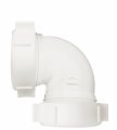 Plumb Pak Pp55-5w Sink Drain Pipe Elbow With Reducing Washer 90 Deg 1 2 In Plastic 1 Count Pack Of 1 
