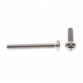 Prime-line Machine Screw Round Head Slotted Phillips Combo 1 4 In-20 X 2 In Grade 18-8 Stainless Steel Pack Of 50