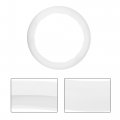 Uxcell 33cm Silicone Car Steering Wheel Cover Soft Non-slip Protector Universal Fit 32-40cm White