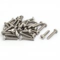 M5x25mm 304 Stainless Steel Button Head Torx Socket Cap Screws Fasteners 35pcs 
