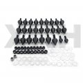 Xkh- Motorcycle Spike Black Fairing Bolts Kit Compatible With 1993-1999 Cbr 900rr 2000-2001 929rr 2002-2003 954rr B075f5cgqj
