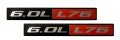 Vms Racing Combo Black L76 0l Oil Cap In Billet Aluminum Pack Of 2 Red 6 Liter Real Engine Hood Emblem Badge Nameplate Crate