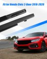 Car Outer Door Window Molding Trim Weatherstrip Seal Belt Fit For Honda Civic 2-door 2016 2017 2018 2019 2020 Left And Right