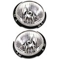 Fits 07-17 Jp Wrangler Left Right Halogen Headlight Assembies Set 2018 Jk 