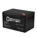 Mighty Max Battery Ml15-12 12v 15ah F2 Scooter Btty Replaces Enduring 6dzm11 6 Dzm 11 Brand Product 
