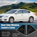X Autohaux 1 Pair For Nissan Altima 2019-2022 Rear Side Window Louvers Air Vent Scoop Streamline Shades Cover Blinds Decorative