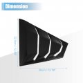 X Autohaux 1 Pair For Nissan Altima 2019-2022 Rear Side Window Louvers Air Vent Scoop Streamline Shades Cover Blinds Decorative