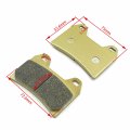 Disc Brake Pad Set For Ducati 800 Sport St3 S Abs 992cc Front And Rear Brass Alloys Graphite Ceramics Golden Color