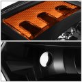 Black Amber Corner Quad Headlights And Dual Row Led Red 3rd Brake Light For Dodge Ram 1500 09-17 2500 3500 4500 5500 10-17 4th 