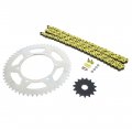 Yellow O Ring Chain Sprocket Silver Kit Fits 1999 Yamaha Yz400f 15 52 120l