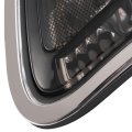 Hecasa Pair Corner Light Halogen W Bulbs For 2001-2004 Toyota Tacoma Lamp Assembly Chrome Trim Turn Signal Smoke Lens Chrome
