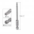 Uxcell 15pcs T15 Torx Head Screwdriver Bit S2 Steel Magnetic Screw Drive Drill 3 Long 1 4 Inch Hex Shank