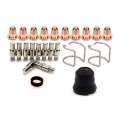 24pcs Plasma Cutter Consumables Set For Chicago Electric 95539 95413 60767 95136 97994 S25 S25k S S35 S45 Torch Tip Diameter 0 