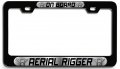 Aerial Rigger On Board Career Bl 3d Metal License Plate Frame Auto Suv Truck Tag Holder G7 