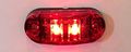 6 Long Haul 2 X1 Red Surface Mount Led Clearance Marker Lights 12v For Trucks Campers Trailers Rvs El-112602r6 
