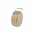 Uxcell Brass Cap 5pcs G1 2 Female Pipe Fitting Hex Compression Stop Valve Connector 11x23mm