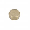 Uxcell Brass Cap 5pcs G1 2 Female Pipe Fitting Hex Compression Stop Valve Connector 11x23mm