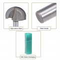 Uxcell Router Bit 1 4 Inch Shank Cutting Dia Core Box 2 Flutes Carbon Steel For Carpentry Woodworking Milling Cutter Tool