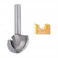 Uxcell Router Bit 1 4 Inch Shank Cutting Dia Core Box 2 Flutes Carbon Steel For Carpentry Woodworking Milling Cutter Tool