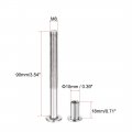 Uxcell Screw Post Fit For 3 8 10mm Hole Dia Male M8x90mm Belt Buckle Binding Bolts Leather Fastener Carbon Steel 5 Sets