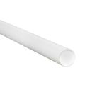 Aviditi P1515w Fibreboard 3-ply Spiral Wound Mailing Tube With Cap 15 Length X 1-1 2 Width White Case Of 50 