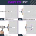 Swpeet 50pcs Silver M6 X 30mm Alloy Steel Concrete Anchors Drive Expansion Nail Hammer Set 1 4 Diameter Approx 1-3 16 Length