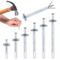 Swpeet 50pcs Silver M6 X 30mm Alloy Steel Concrete Anchors Drive Expansion Nail Hammer Set 1 4 Diameter Approx 1-3 16 Length 