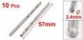 Uxcell Hardware Hss 2 4mm Dia Split Point 59mm Long Twist Drill Bits 10pcs