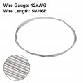 Uxcell 2mm 12awg Heating Resistor Wire Wrapping Nichrome Resistance Wires For Elements 16ft