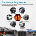 Partsam Waterproof 2x Led 4 Round Double-face Stop Turn Tail Light Signal Park Pedestal Lights Assembly W Chrome Reflector